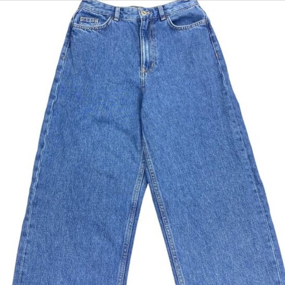 COS High Rise Tapered Leg Jean Sz 24 Blue - Picture 2 of 6